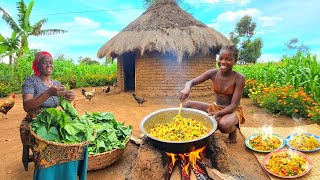 Cozy And Generous African Village Life With Our Most Hardwoking Wives #cooking Hot Dinner For Them