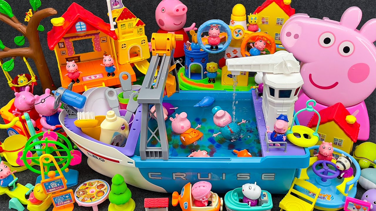 Ultimate PEPPA PIG Family Playground, Peppa Toys World Satisfying with Unboxing | TOY PLAYSET ASMR