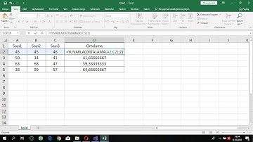 MS Excel Yuvarla Formülü Kullanımı