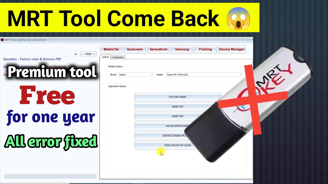 🚀MRT Tool is back | mrt tool V6.0.0 new update | new frp tool 2025