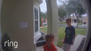 “It Brought a Smile to Our Faces”—Neighborhood Kids Stop By With Gift | RingTV