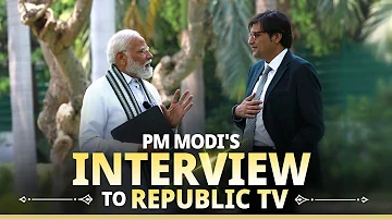 Live: PM Modi's interview to Republic TV