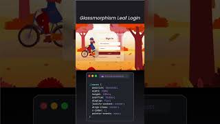 Leaf Login Animation using HTML & CSS — Smooth Nature UI Design