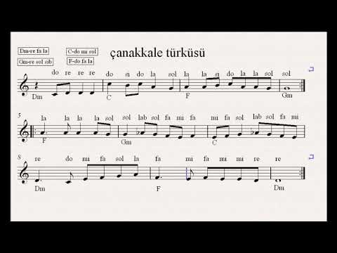 #canakkaleturkusunota   #nota #keman #piyano #gitar