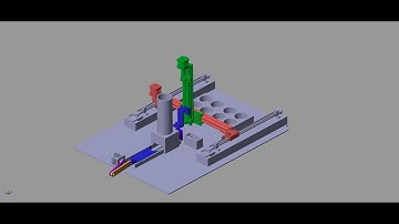 MATLAB Simulation - Production Line with a Cartesian Robot