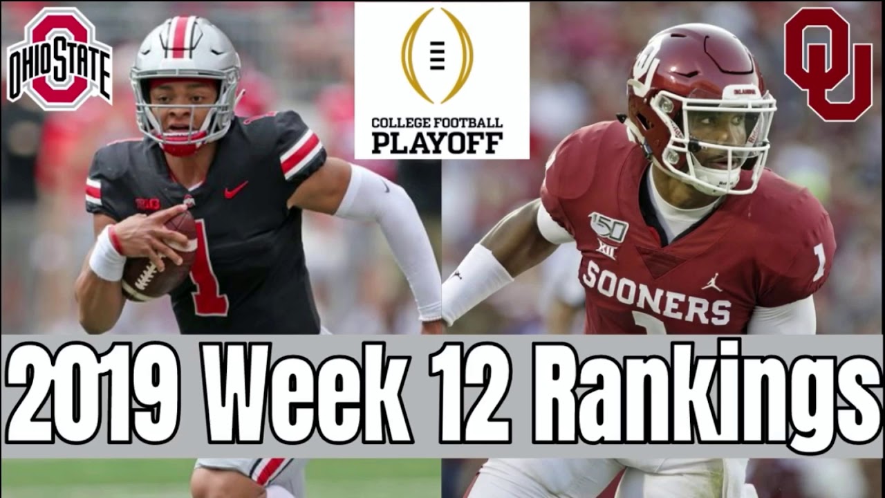 Week 12 Personal College Football Rankings 2019 Top 25 YouTube week-12-personal-college-football-rankings-2019-top-25-youtube