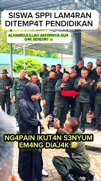 Siswa sppi lamaran , pakaikan cincin dijati manis 😍 #sppi