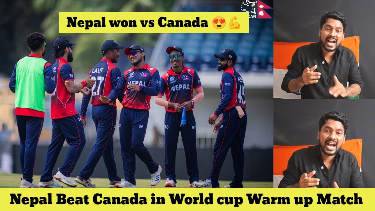 Nepal won by 6 Wickets vs Canada in World cup Warm up Match, Nepal Back to back win Before World cup