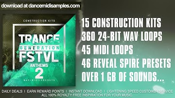 Trance Sample Pack: Trance Generation FSTVL Anthems 2