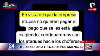 Extorsionadores dan ultimátum a choferes de Etupsa y amenazan con nuevos ataques