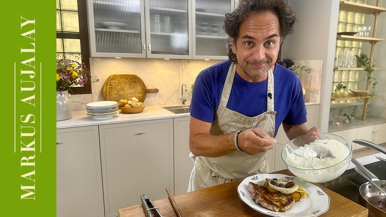 Stekt fläskkotlett med tzatziki | Markus Aujalay