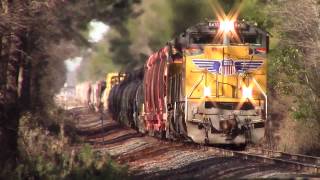 NS E49 with two UP SD70ACEs Track Speed & Killer K5LLA Horn & some bonus shots Amtrak