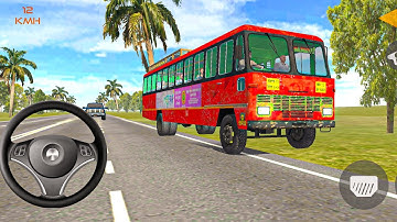 Indian Bus Simulator 3d Gameplay // Indian Sleeper Bus simulator gameplay // Android gameplay video