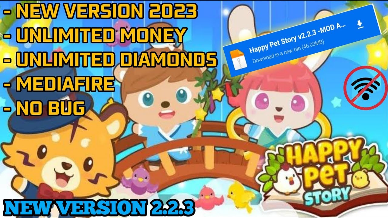 UPDATE‼️ HAPPY PET STORY MOD Apk V2.2.3 UNLIMITED MONEY 100