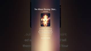 Two Minute Warning -- Marty’s testimony