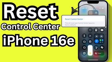 How to Reset Control Center on iPhone 16e (Not Working! or Set to Default)