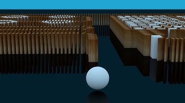 Falling Dominoes Video | Animated dominoes - Experimental Animations