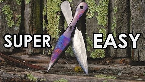How to make a throwing knife // EASY