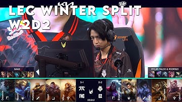FNC vs G2 | LEC 2025 Winter Split Week 2 Day 2 | Fnatic vs G2 Esports