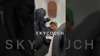 ニュージーランド航空さんで初のSky couchで快適な空の旅に☺️  #ニュージーランド旅