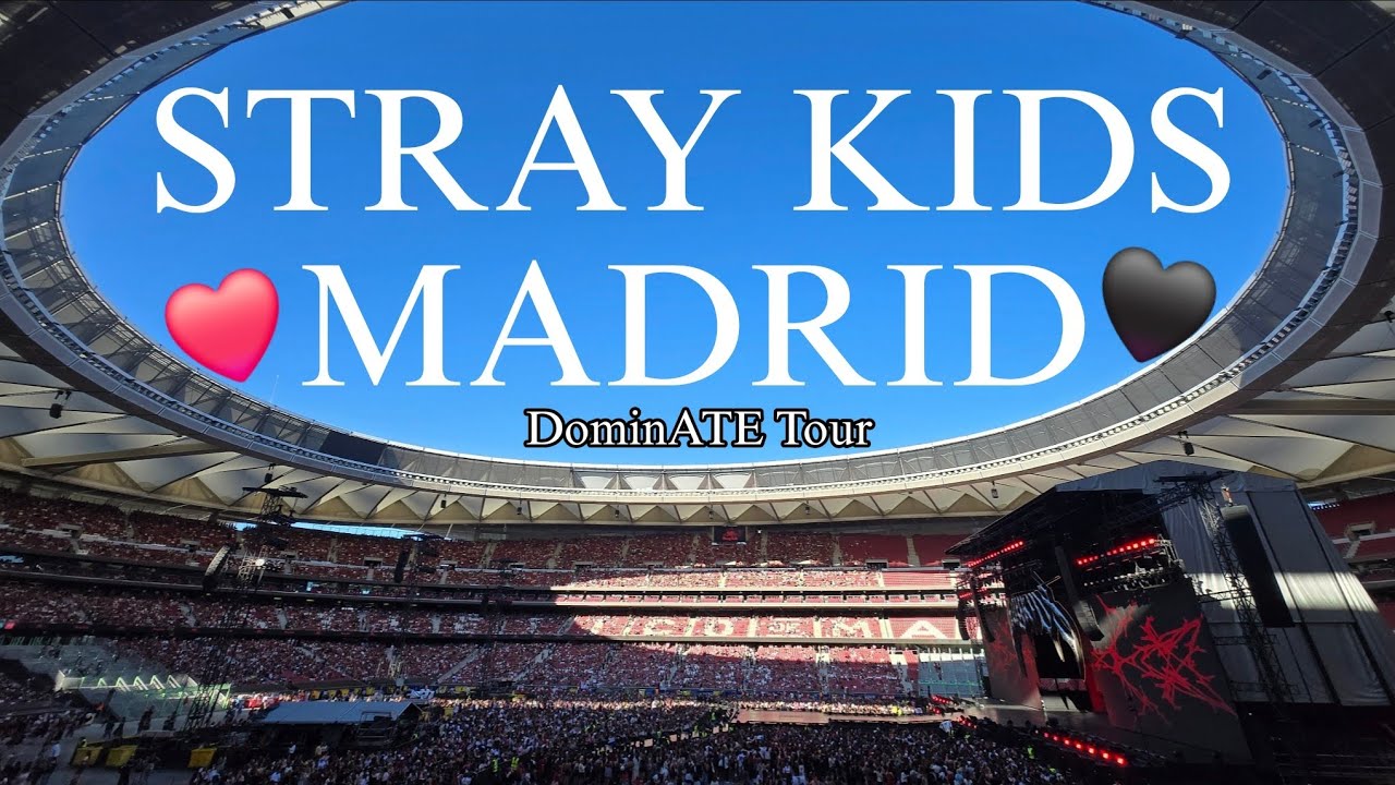VLOG | STRAY KIDS MADRID dominATE Tour Europa🖤❤️ *los vi por primera vezㅠㅠ*