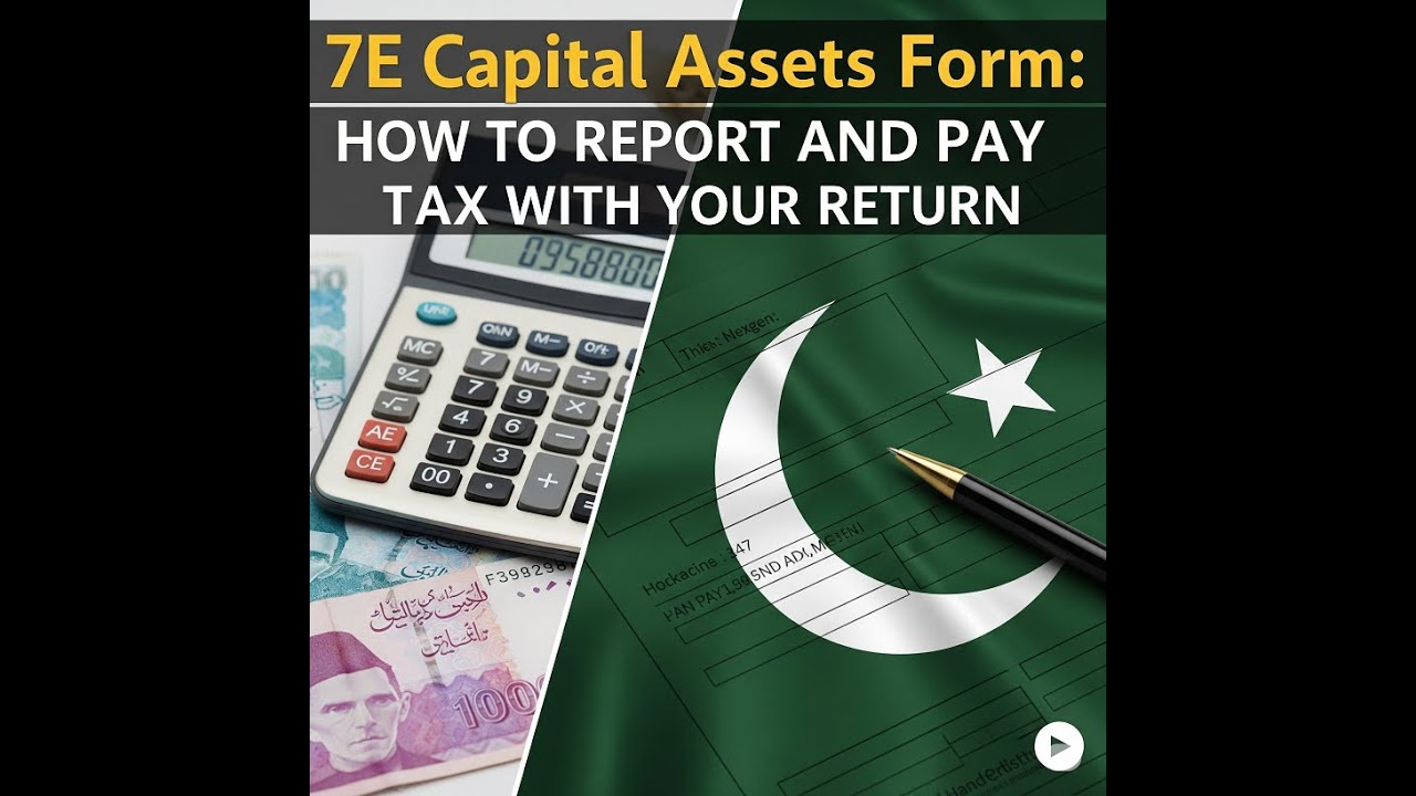 7E Capital Assets Form: How to Report in FBR and Pay Tax with Return