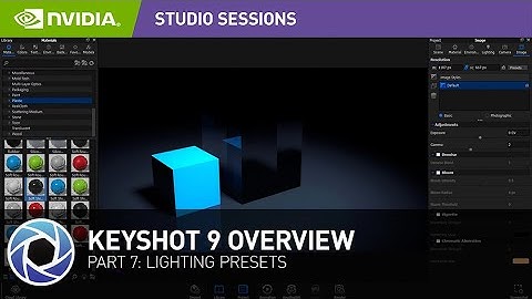 KeyShot 9 RTX Tutorial w/ Kirill Chepizhko Part 7: Color Lighting Presets | NVIDIA Studio Sessions