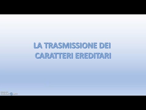 Video: Cosa intendi per ereditarietà del carattere acquisito?