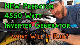 NEW Predator 4550 Watt Inverter Generator - Unboxing, Review, & Tests - What Will It Run?