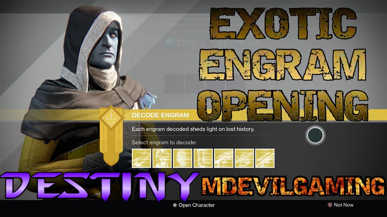 EXOTIC ENGRAM OPENING | RISE OF IRON | THE DAWNING | Destiny Opening #75