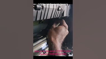 How to Fix error C1950 on Kyocera TASKalfa Printer #shorts