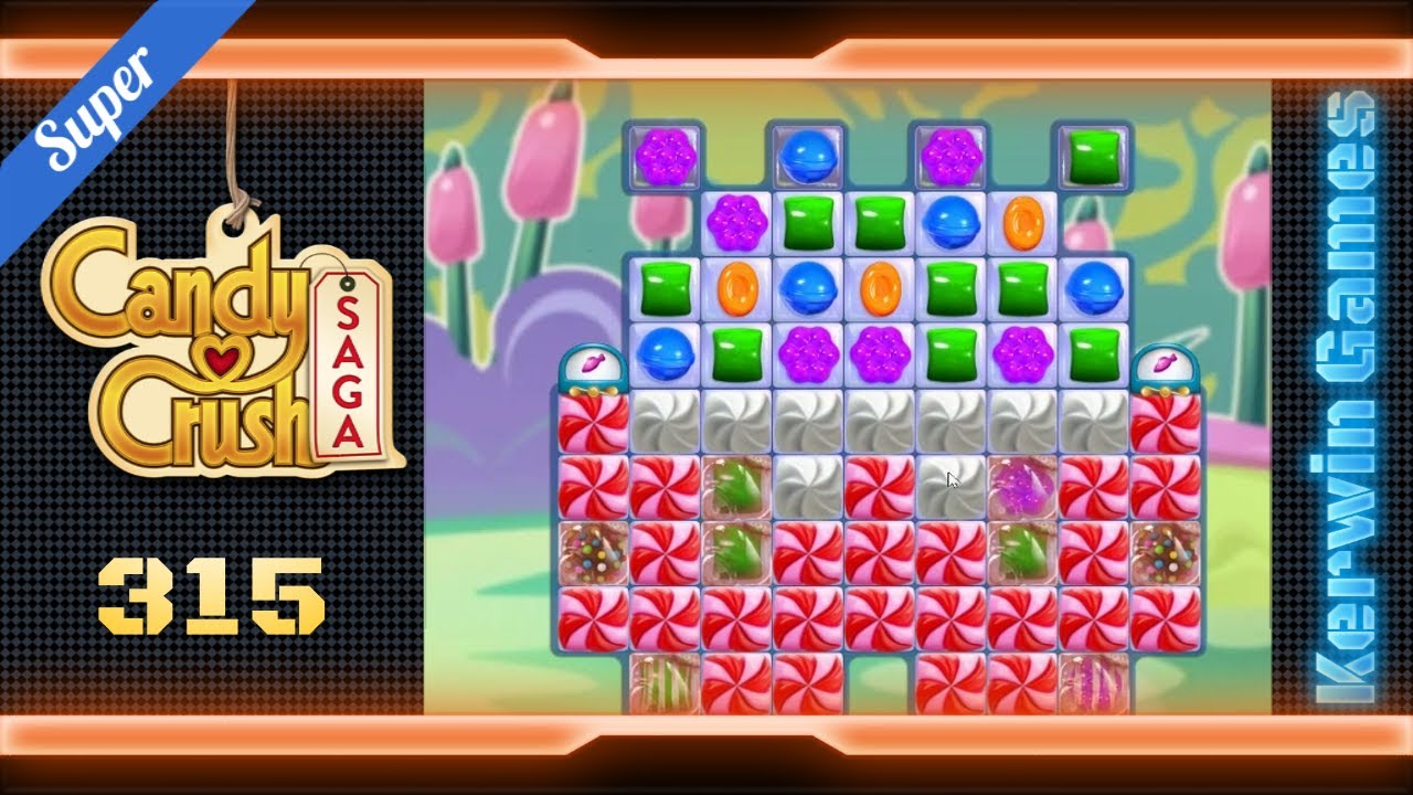 Candy Crush Saga Level 315 - Super Hard Level - No Boosters (New