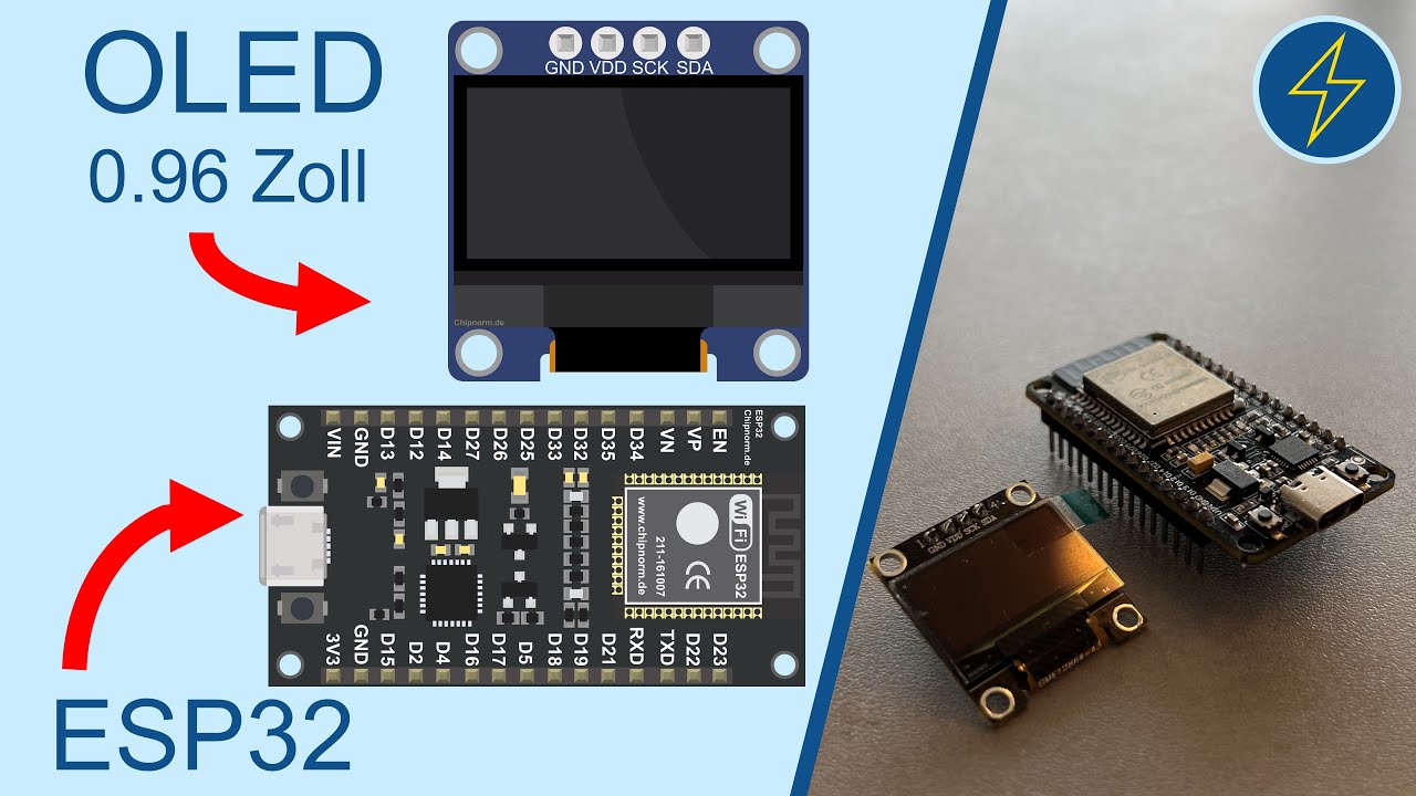 OLED 0.96 Zoll + ESP32 Tutorial