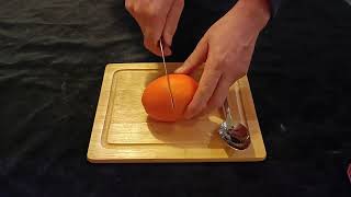 Как за 30 секунд почистить апельсин