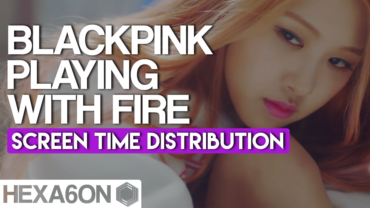 BLACKPINK - PLAYING WITH FIRE Screen Time Distribution (Color Coded)