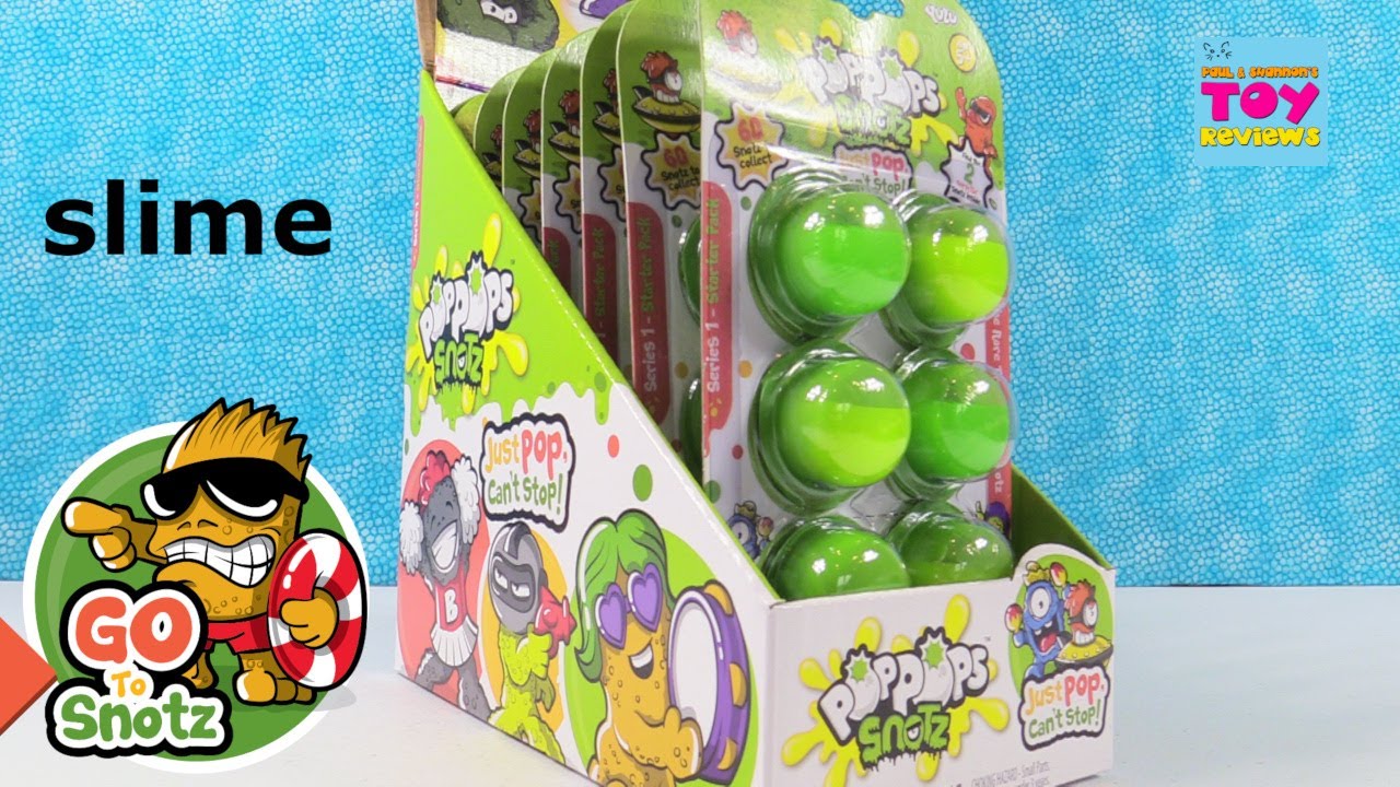 kawaii emoticons Pop Pops Snotz Series 1 Slime Surprise Figures Toy Review Unboxing | PSToyReviews