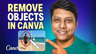How to Remove Something Unwanted Objects from Photos In Canva!  Erase Anything from Image in Canva
