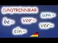 Отделяемые и неотделяемые приставки в немецком языке. Trennbare und untrennbare Präfixe.