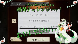 【phasmophobia 週間チャレンジ】みんな仲良く大暴走ｺｬｧ！！！！【妖狐竜 カミ】