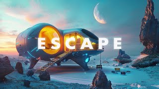 Relaxing 💫 SPACE AMBIENT music & ASMR SCI-FI soundscape for Interstellar Wanderers 🎧: ESCAPE