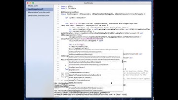 SourceKittenD - Swift Auto Completion Editor Interation Example