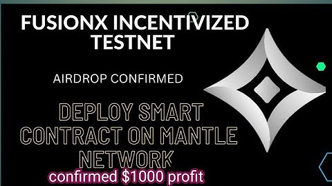 Unlocking $1000 with this Easy Step-by-Step Guide to Airdrop FusionX Network!