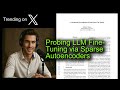 Probing LLM Fine-Tuning via Sparse Autoencoders