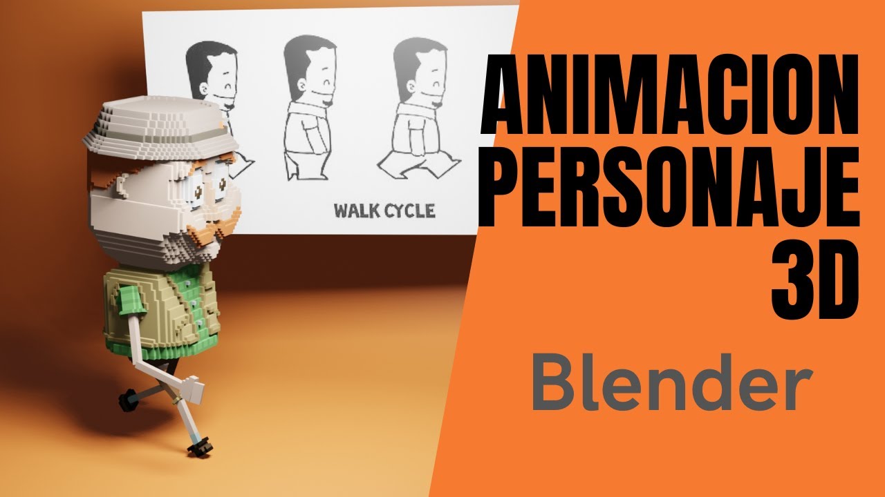 TUTORIAL BLENDER #05 ANIMAR UN PERSONAJE 3D - YouTube