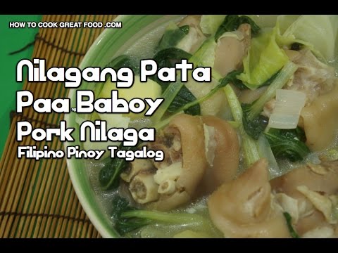 Nilagang Pata Paa Baboy Recipe - Pork Nilaga