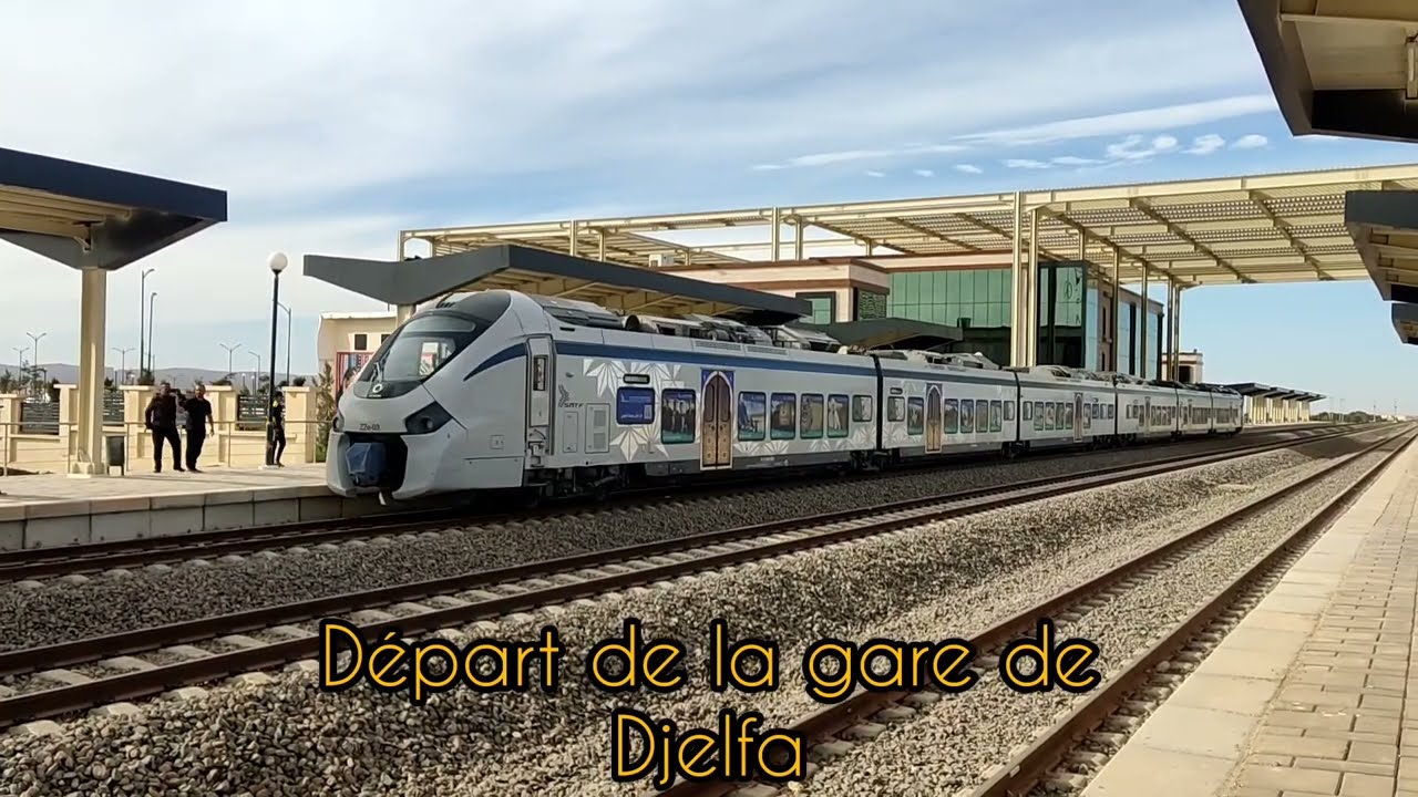 SNTF : Djelfa - Laghouat à la place du conducteur - Le train dans le désert - Novembre 2023