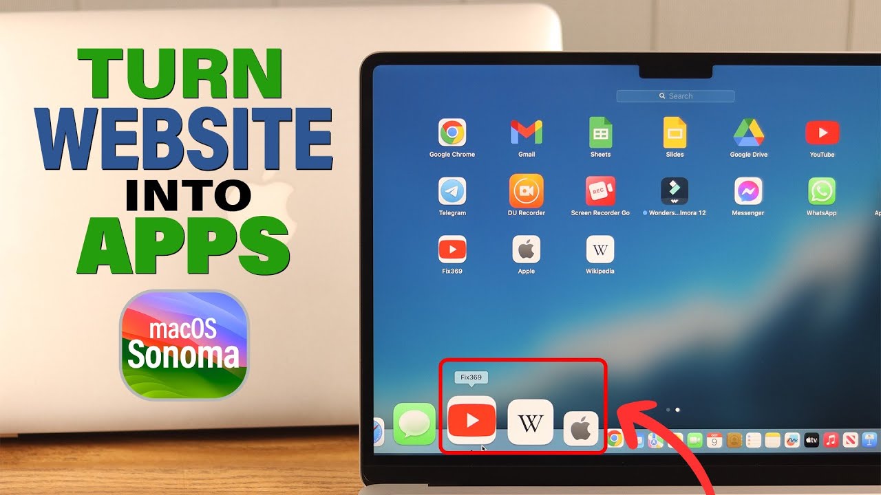 How to Turn Any Website Into An App on macOS Sonoma! - YouTube