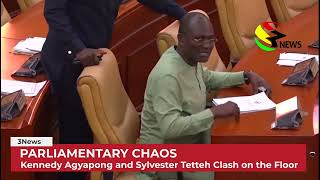 Parliamentary Chaos: Kennedy Agyapong and Sylvester Tetteh Clash on the Floor