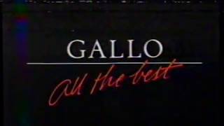 1982 Ernest & Julio Gallo Wines Award wining  "All the best" TV Commercial