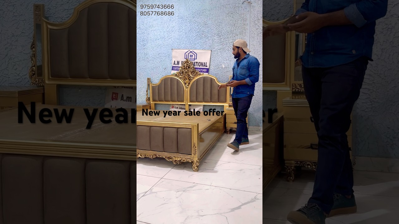 Royal king size carved bedroom furniture. 